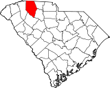 Ubicación del condado en Carolina del SurUbicación de Carolina del Sur en EE.UU.