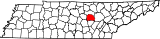 Ubicación del condado en Tennessee  Ubicación de Tennessee en EE.UU.