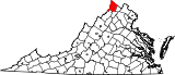 Ubicación del condado en VirginiaUbicación de Virginia en EE. UU.