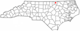 Ubicación en el condado de Warren y en el estado de Carolina del Norte Ubicación de Carolina del Norte en EE. UU.