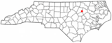 Ubicación en el condado de Edgecombe, condado de Nash y condado de Wilson y en el estado de Carolina del Norte Ubicación de Carolina del Norte en EE. UU.