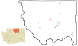 Ubicación en el condado de Okanogan en el estado de Washington Ubicación de Washington en EE. UU.