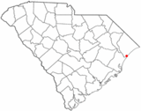 Ubicación en el condado de Horry y en el estado de Carolina del Sur Ubicación de Carolina del Sur en EE. UU.