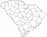 Ubicación en el condado de Kershaw y en el estado de Carolina del Sur Ubicación de Carolina del Sur en EE. UU.