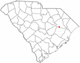 Ubicación en el condado de Florence y en el estado de Carolina del Sur Ubicación de Carolina del Sur en EE. UU.