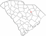 Ubicación en el condado de Darlington y en el estado de Carolina del Sur Ubicación de Carolina del Sur en EE. UU.