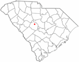 Ubicación en el condado de Lexington y en el estado de Carolina del Sur Ubicación de Carolina del Sur en EE. UU.