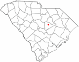Ubicación en el condado de Sumter y en el estado de Carolina del Sur Ubicación de Carolina del Sur en EE. UU.