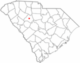Ubicación en el condado de Newberry y en el estado de Carolina del Sur Ubicación de Carolina del Sur en EE. UU.