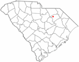 Ubicación en el condado de Darlington y en el estado de Carolina del Sur Ubicación de Carolina del Sur en EE. UU.