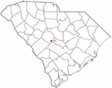 Ubicación en el condado de Lexington y en el estado de Carolina del Sur Ubicación de Carolina del Sur en EE. UU.