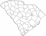 Ubicación en el condado de Clarendon y en el estado de Carolina del Sur Ubicación de Carolina del Sur en EE. UU.