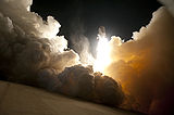 STS-130 exhaust cloud engulfs Launch Pad 39A.jpg