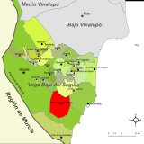 Localización de San Miguel de Salinas respecto de la Vega Baja