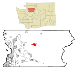 Ubicación en el condado de Snohomish en el estado de Washington Ubicación de Washington en EE. UU.