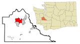 Ubicación en el condado de Thurston en el estado de Washington Ubicación de Washington en EE. UU.