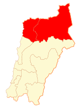 Ubicación de Provincia de Chañaral