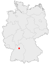Mapa de Alemania, posición de Heilbronn destacada