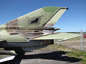 Cola del MiG-21 a partir de la serie 10 de la variante PFS hasta la BIS.