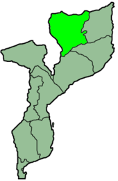 Situación de la provincia de Niassa dentro de Mozambique