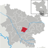 Mapa de Alemania, posición de Schönborn destacada