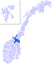 Ubicación de Sør-Trøndelag