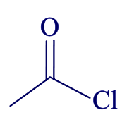 Fórmula del cloruro de etanoilo