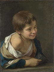 Niño riendo asomado a la ventana, hacia 1675, Londres, National Gallery.