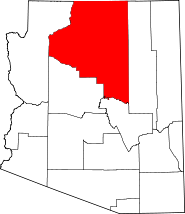 Map of Arizona highlighting Coconino County.svg