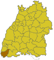 Situación de Distrito de Lörrach