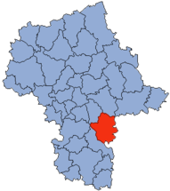 Localización en el voivodato de Mazovia