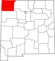 Map of New Mexico highlighting San Juan County.svg