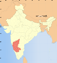 Ubicación de Karnataka