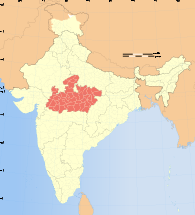 Ubicación de Madhya Pradesh