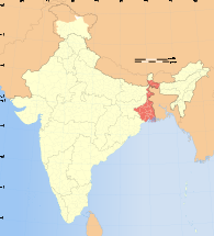 Ubicación de Bengala Occidental