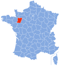 Ubicación de Mayenne