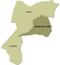 Localización de Valado dos Frades