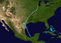 1960 Atlantic tropical storm 1 track.png