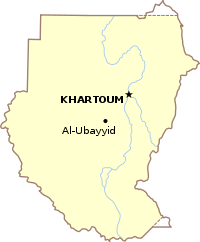 Localización de Al-Ubayyid en Sudán