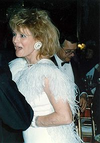 Dickinson luego de la entrega de los Premios Oscar en 1989.