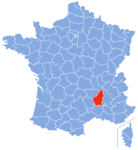 Localización de Ardèche en Francia