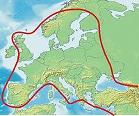 Su área de distribución en Europa