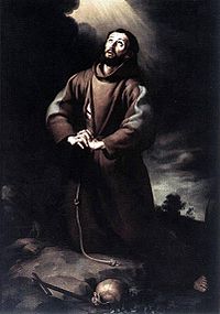 Bartolomé Esteban Murillo - St Francis of Assisi at Prayer.JPG