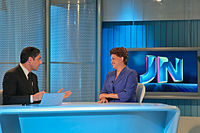 William Bonner entrevistando a Dilma Roussef