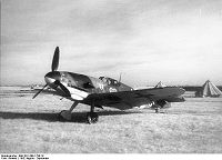 Un Bf 109G-2 en tierra. 1942.