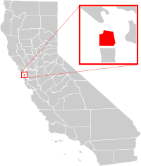 Localización dentro de California