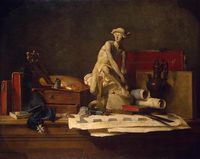 Chardin, Jean-Baptiste Siméon - Still Life with Attributes of the Arts - 1766.jpg