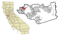 Contra Costa County California Incorporated and Unincorporated areas Pinole Highlighted.svg