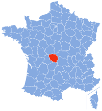 Localización de Creuse en Francia