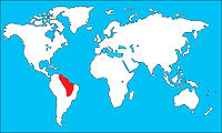 Distribución en Sudamérica